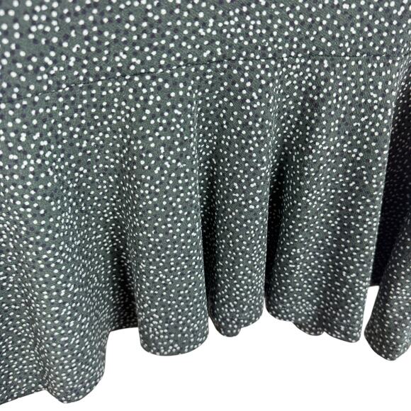 Banana Republic Green Speckled Peplum Blouse Large - Picture 4 of 6